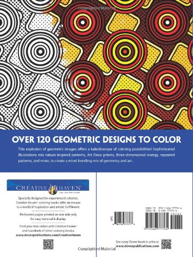 Creative Haven GEOMETRIC DESIGNS Coloring Book: Deluxe Edition (Creative Haven Coloring Books)