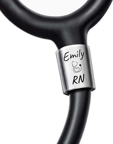 Etiqueta de identificación para estetoscopio, accesorios para estetoscopio, accesorios de enfermera, regalo para enfermera, clips de etiqueta de