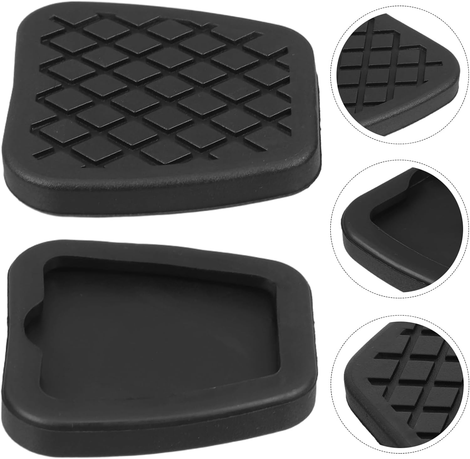 ULTECHNOVO 2pcs - Rubber Car Foot Pedal Brake and Clutch Covers Fit for Honda Models Replacement Pads for Enhanced Grip and Comfort