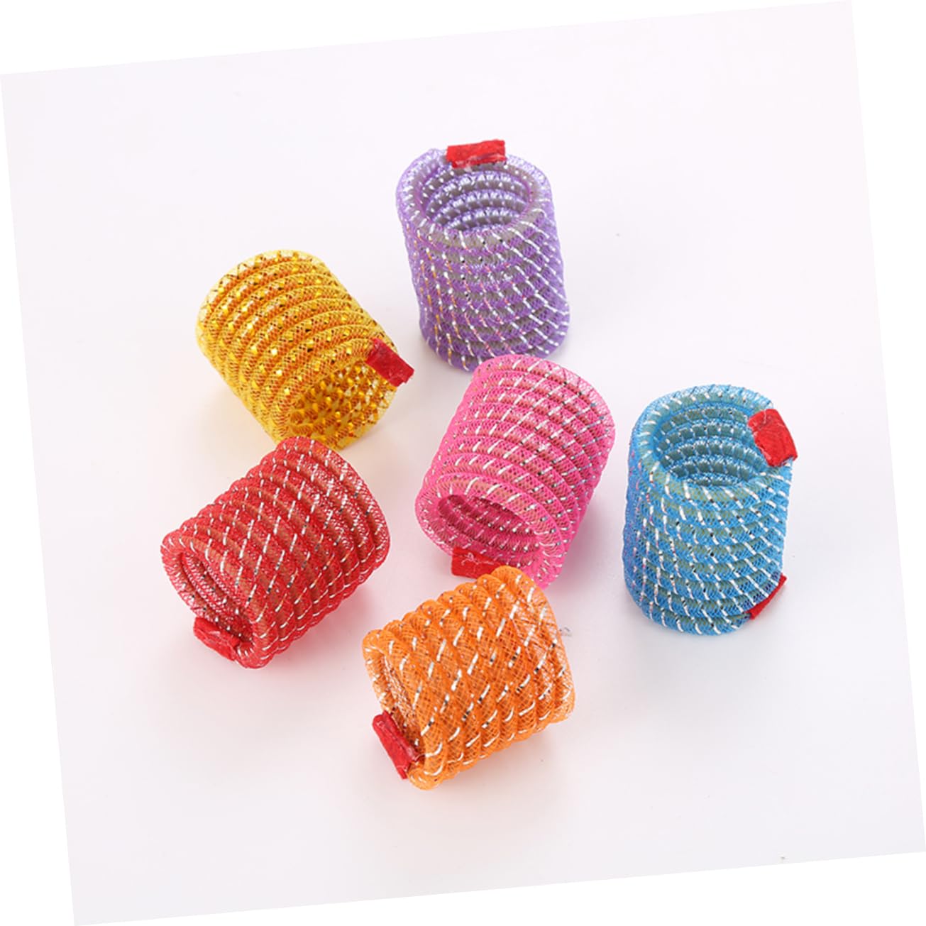 FRCOLOR 30 Piezas de Cosas para Gatos Juguetes Divertidos Juguetes de Cuello Juguetes para Gatos de apartamento Juguetes para Mascotas Suministros Juguetes de Primavera Juguetes de la línea del Gato
