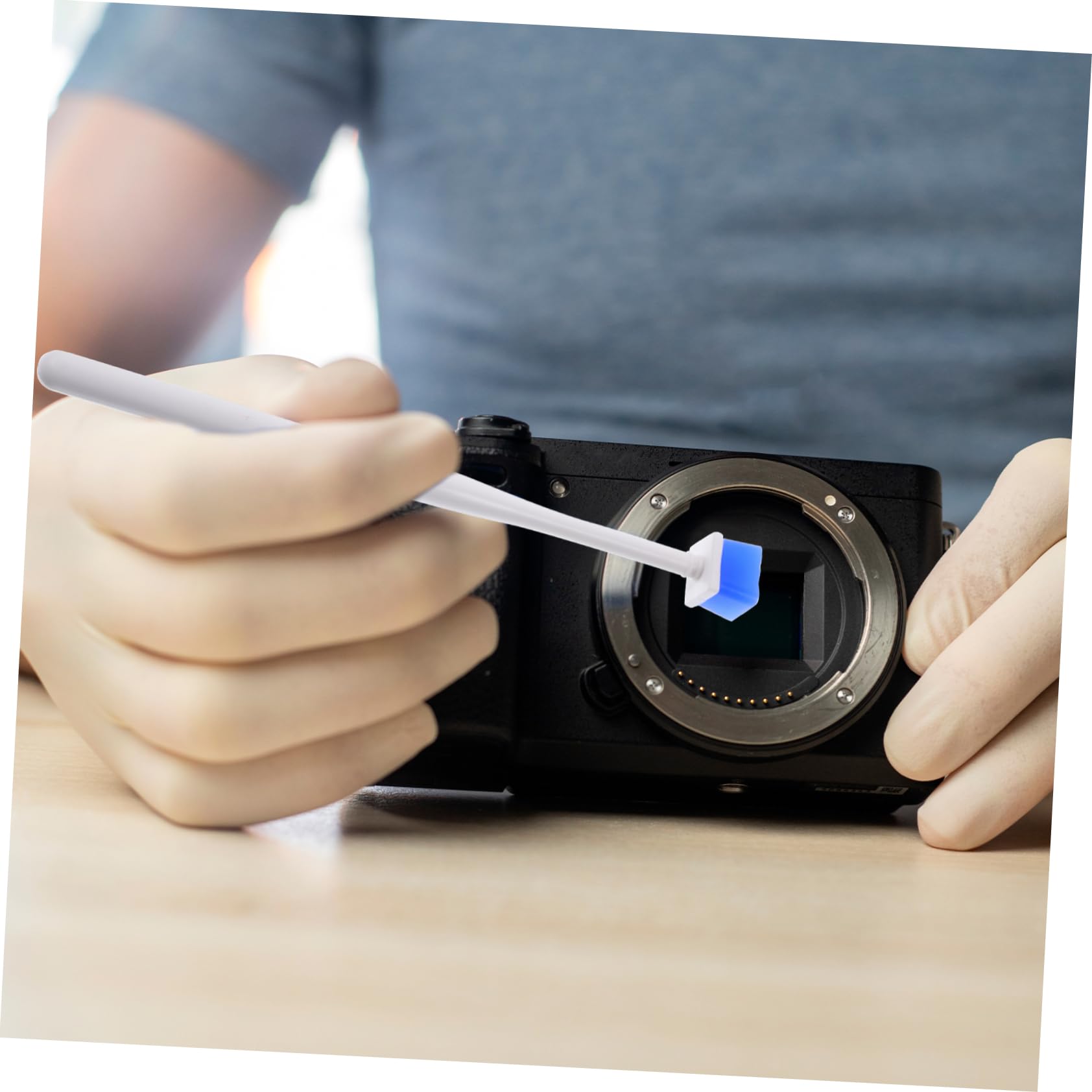 2 Pz penna per la pulizia delle lenti appiccicoso kit di pulizia del sensore della fotocamera gel sensore ottico ccd estatoc fotocamera barra di gelatina bastoncino gel sensore AbS