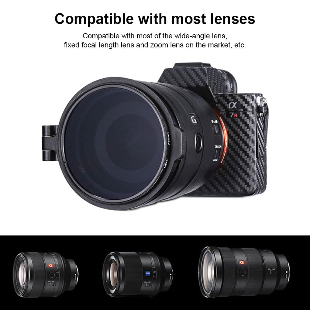 Staffa Flip Per Filtri Fotocamera 82mm – Attacco Rapido In Alluminio Per Obiettivi Grandangolari E Fisso - 2