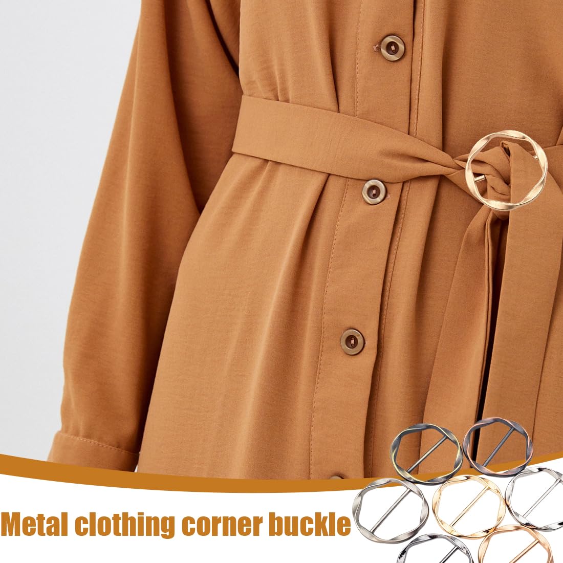 7 pcs T-Shirt Clips, Camiseta, Ropa, Bufanda, Hebilla, Multicolor, Grande, Chal, Lazo, Clip de Corbata, Lazo de Bufanda Suelta, Hebilla de Cinturón, Mujer