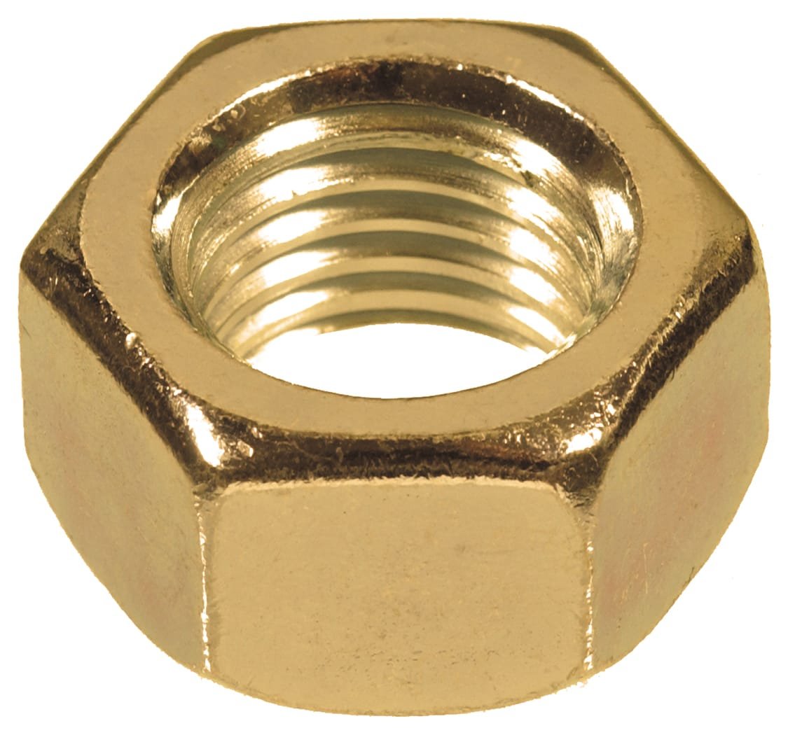 5/16"-18 Finished Hex Nut, Brass (Quantity: 100)*