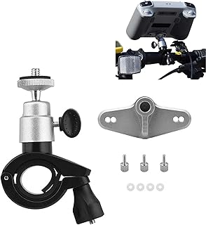 Bike Handlebar Holder Bar Hand Mount Bicycle Bracket Compatible with DJI RC 2/RC Controller Adjustable Bike Mount Clamp Clip Adapter for DJI Mini 4/3 Pro Drone Remote Control
