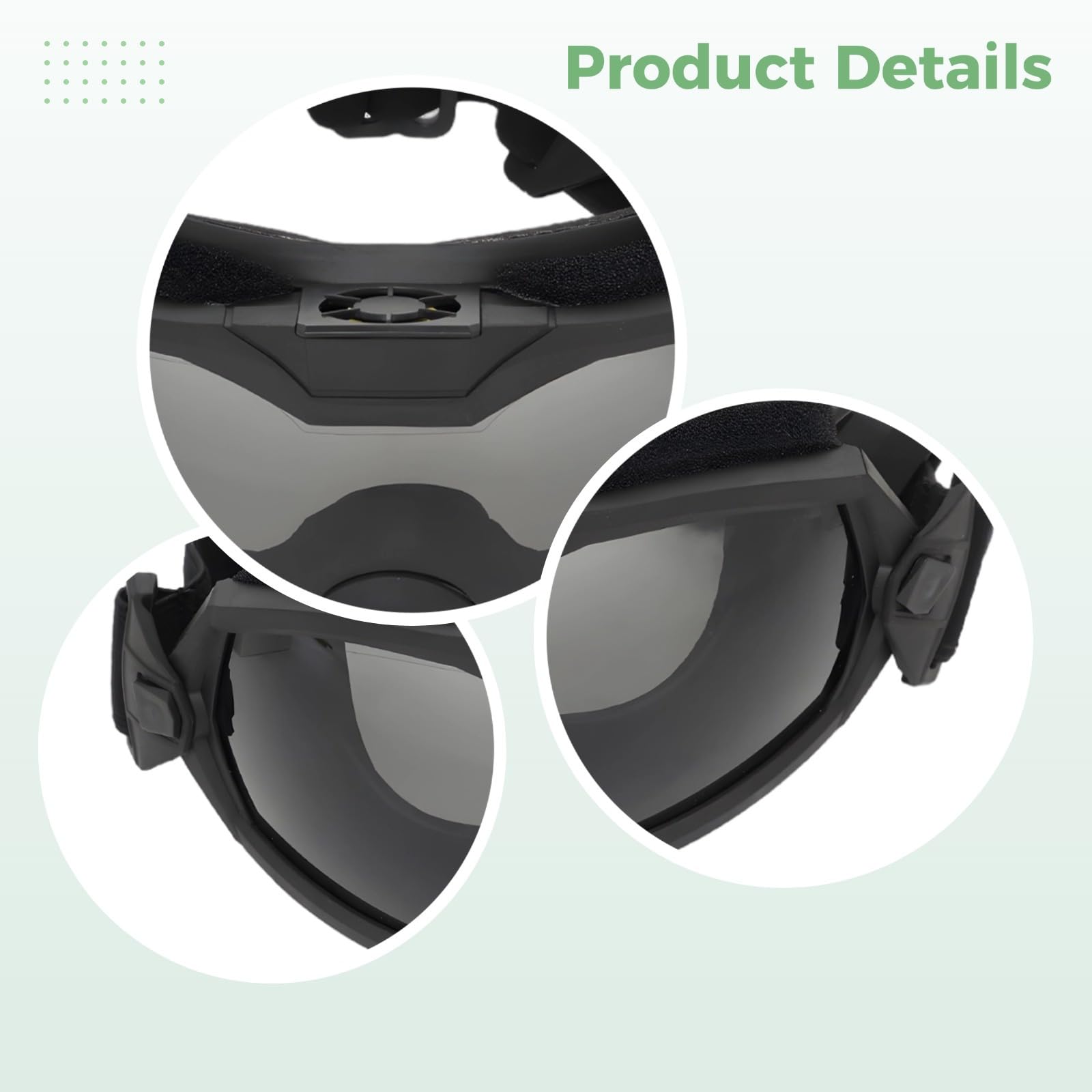 Airsoft-Schutzbrille mit Ventilator, Anti-Beschlag- und Sandschutz