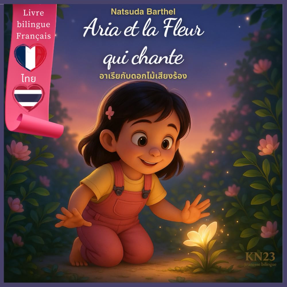 Aria et la Fleur qui chante – Livre bilingue Français–Thaï: Un conte magique sur l’amitié et la sensibilité – Version bilingue pour enfants