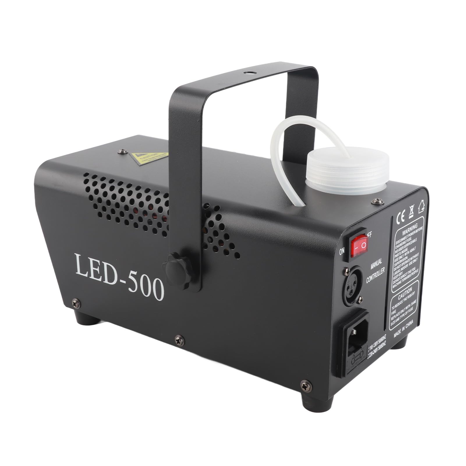 BRRNOO Attrezzatura da Palco per Controllo Wireless con Luci Colorate per Macchina del Fumo 500W per Stanze Private per Feste (BLACK)