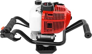 52CC Gas Post Hole Digger, 2-Stroke Powered Earth Auger Machine for One Man Fence & Garden, 2.0HP Engine (Auger Drill Bit Not Included)