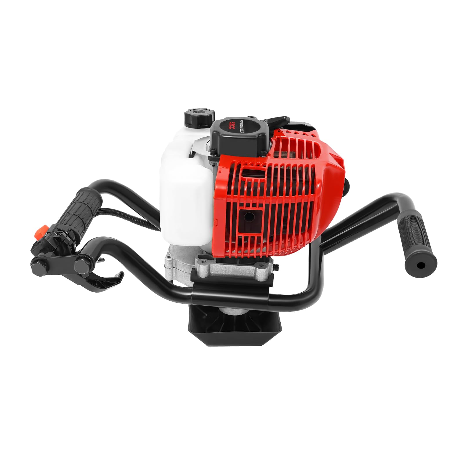 Motor de 2 tiempos de 52 CC, filtro de aire, velocidad ajustable, tanque grande de 0,26 Gal, diseño de mango doble y juego de herramientas, para jardín, patio, paisajismo