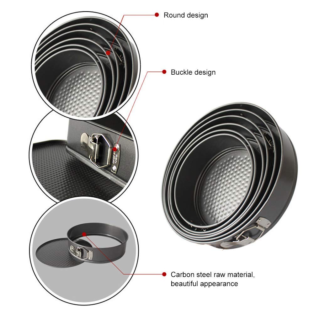 Non-Stick Spring Form Round Cake Baking Bake Tin Tray Pan Cake Mold Bakeware Parties Wedding Parties(11'')
