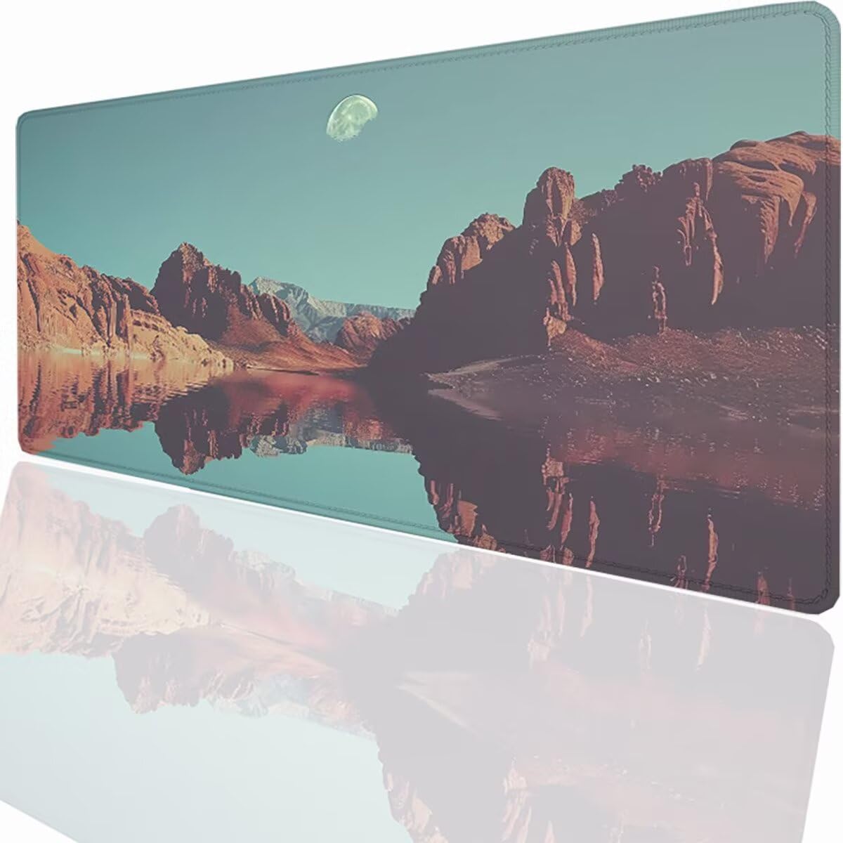 Tappetino per Mouse Gaming XXL 1200x600x3mm– Ufficio Mousepad Grande – Migliora la Velocità e la Precisione Tenuta Stabile Sottomano per Ufficio e Casa Accessori Scrivania Paesaggio PjY17119 N-U