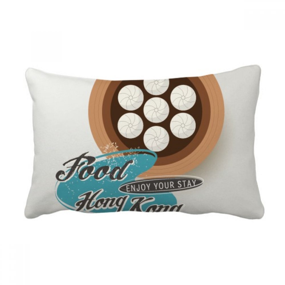 Coussin Xiaolongbao boulette de Chine oreiller lombaire de canapé multicolore 40x60 cm