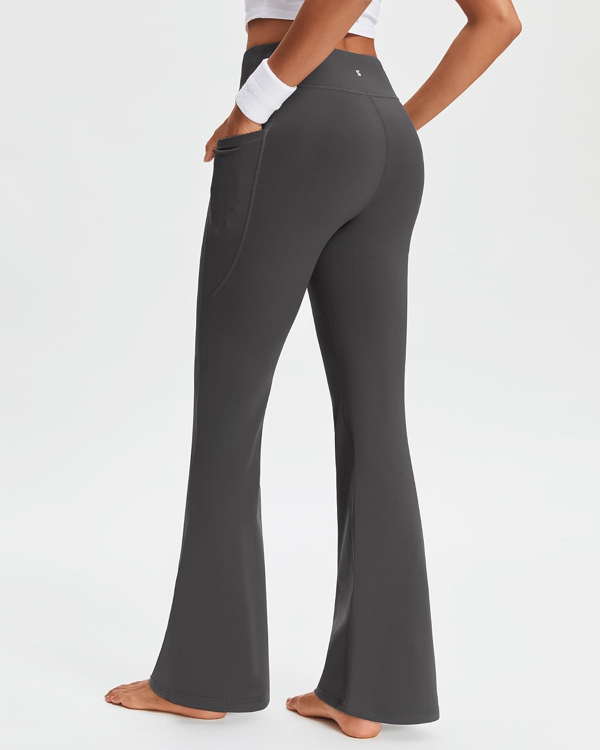 Stelle 29" 31" 33" Fleece Lined Leggings for Women Thermal Bootcut Yoga Pants High-Waisted Winter Leggings with Pockets - Image 2