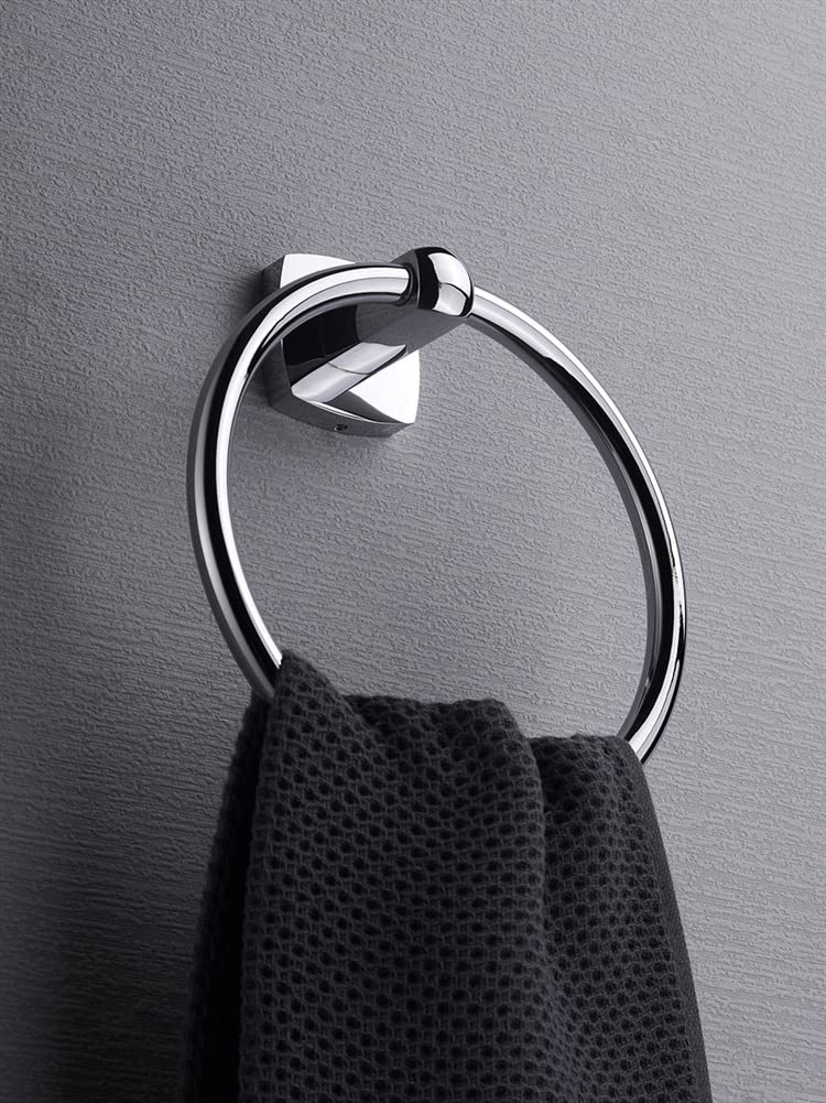 Anillo de Toalla, toallero Redondo de Cobre, toallero de baño, Colgador de Toallas de baño, punzón Simple