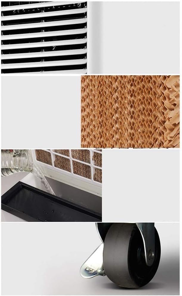 Evaporative Coolers Air Coolers Compact Conditioner 3 Wind Type Evaporative Cooler Purifier and Humidifier Mobile Swamp Cooler Quiet Portable AC Unit Perfect for Indoor Office Home