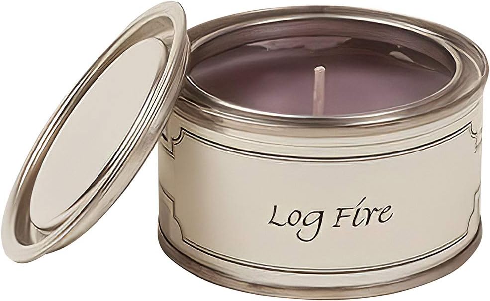 Pintail Candles Filled Tin - Log Fire