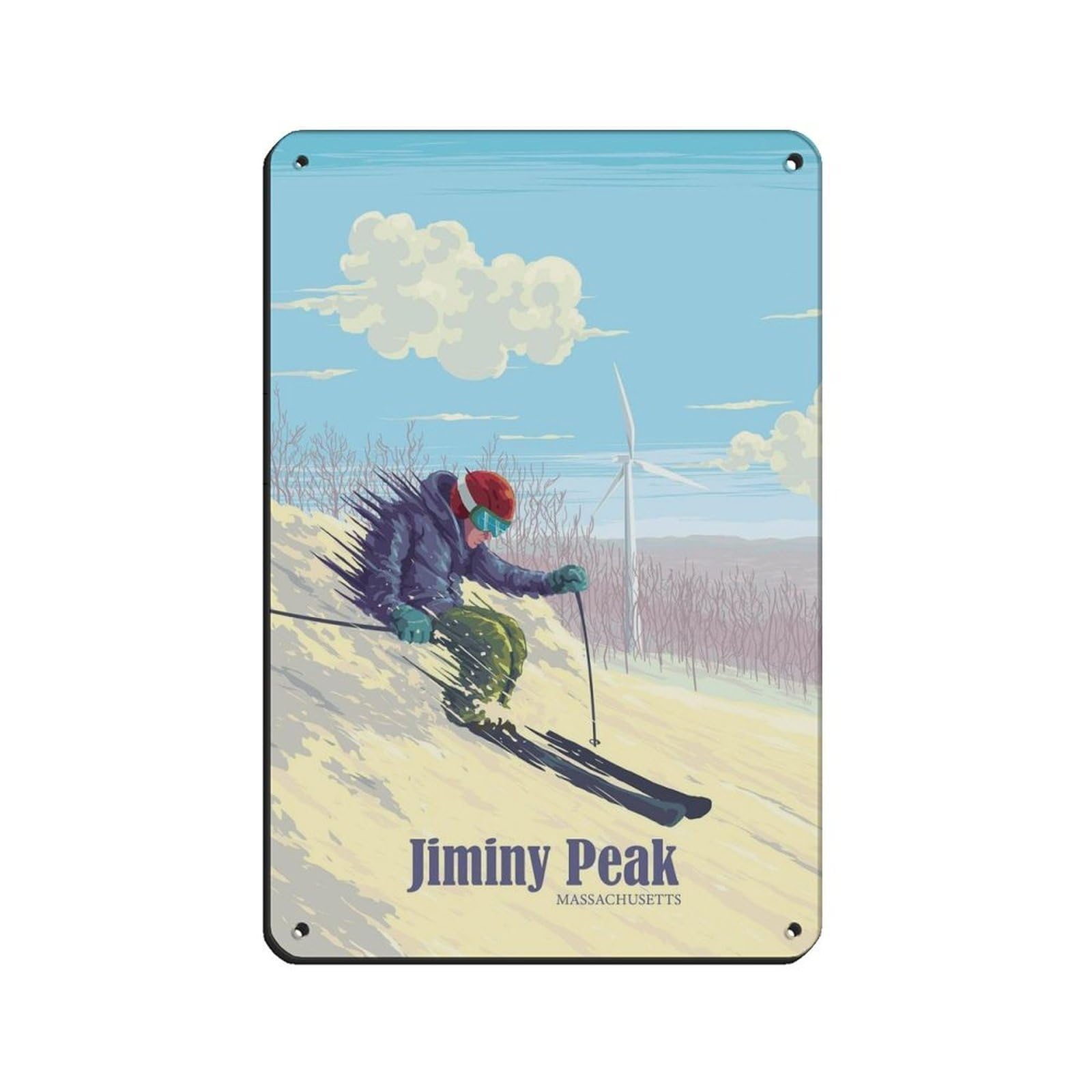 Affiche en métal Jiminy Peak créez une ambiance bistrot vintage à la maison