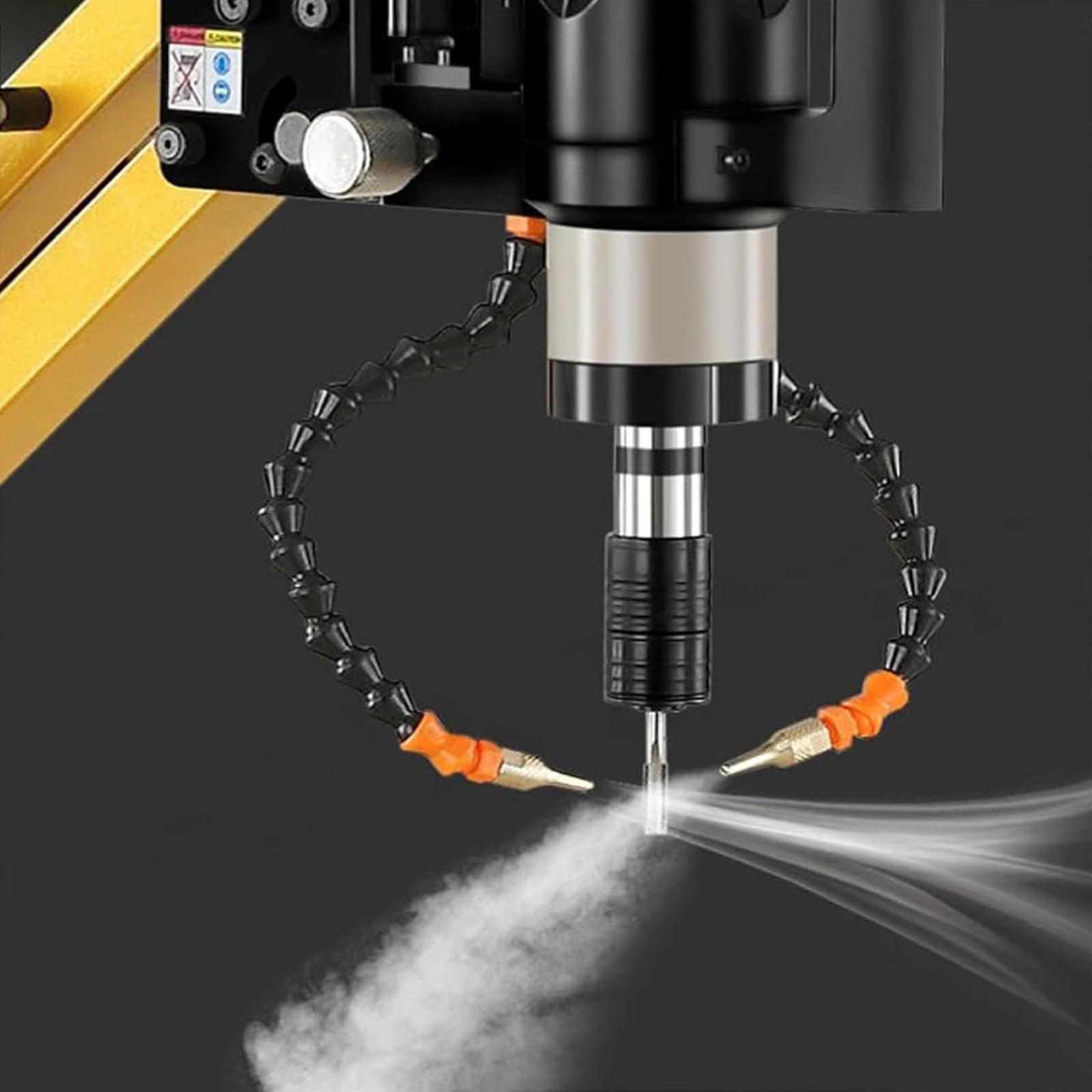 máquina de Roscado eléctrica con 600 RPM, Brazo de Roscado Flexible de 1000 mm, máquina de Roscado eléctrica CNC con Pantalla Táctil Inteligente y Pinzas (M3-M16) D