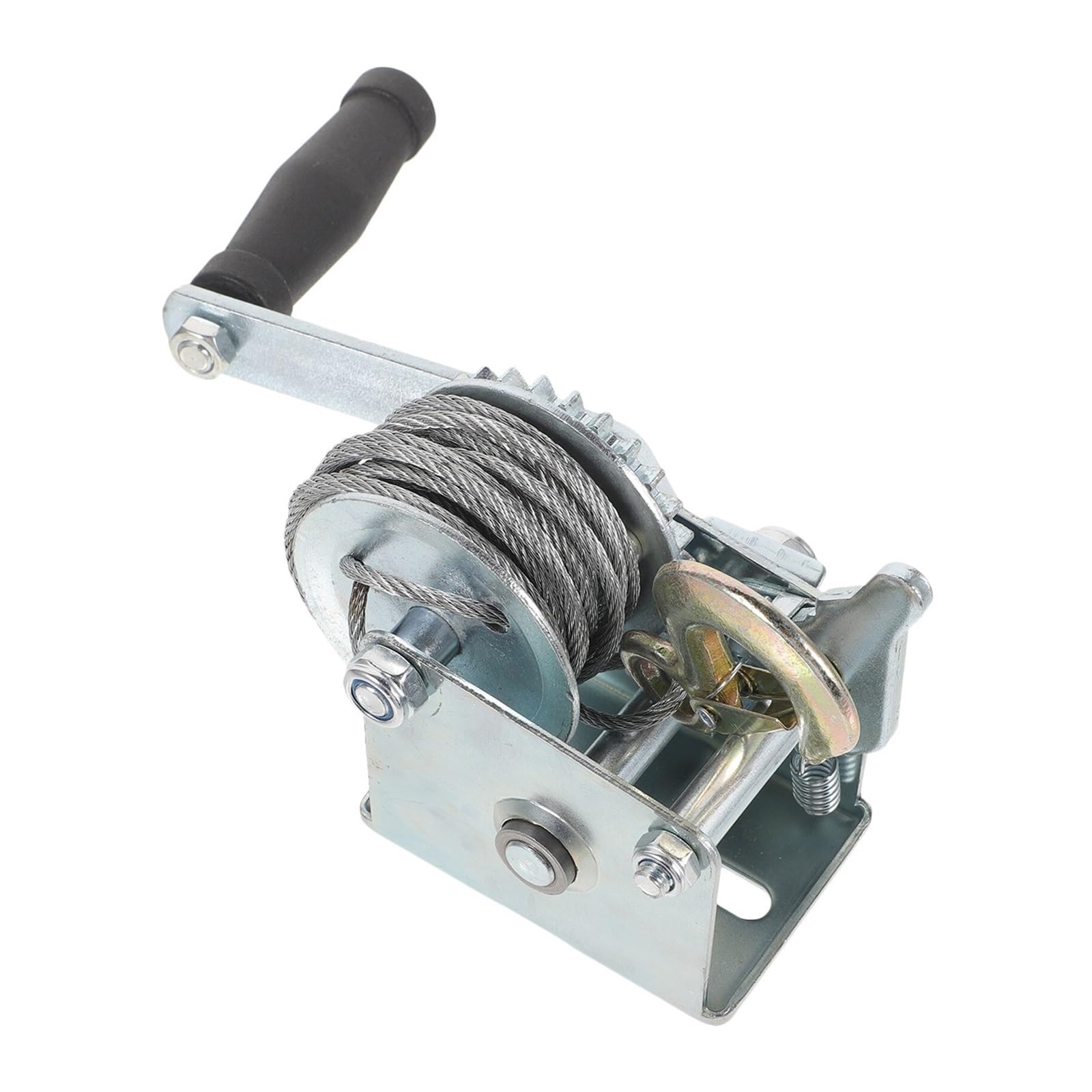 MYUYEE Trailer Winch, Heavy Duty Winch Manual Towing Mini Trailer 500Lbs With 7M Steel Cable For Cars, Home Improvement Safe & Convenient