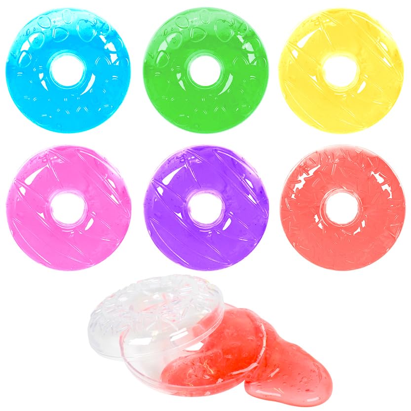 Amazon | スライム ドーナツ 型 スライム カラフル 全6色×各1個 計6