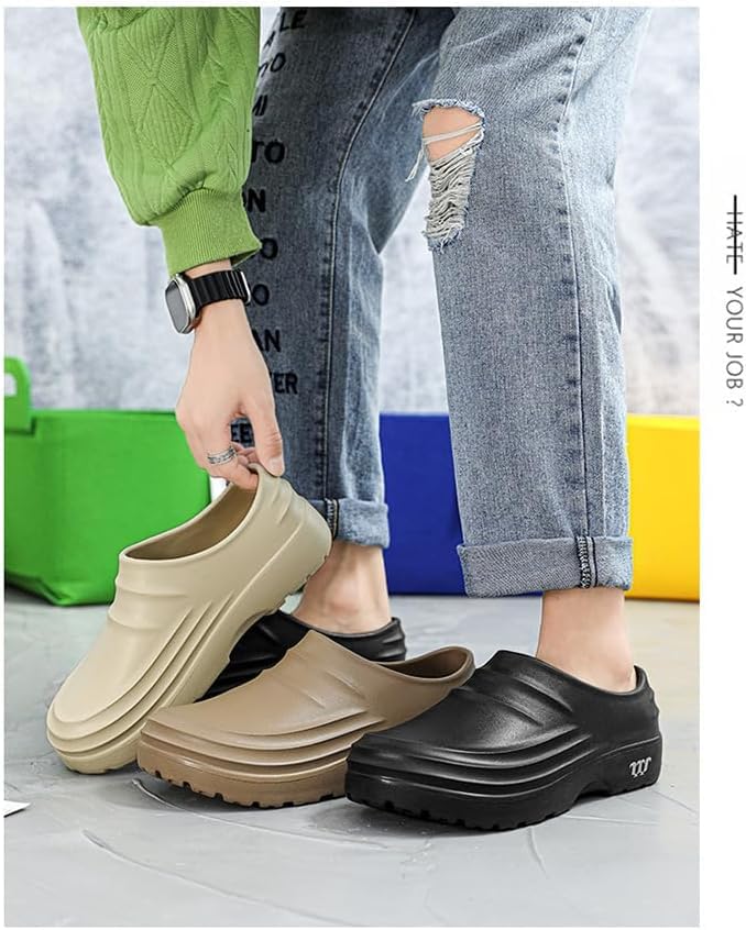 Chef Shoes for Men Women, Lined Waterproof Chef Shoes, Anti-Slip, Oil-Resistant, Odor-Resistant Work Clogs4