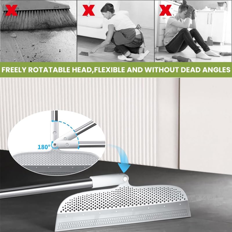 Image of HASTHIP Magic Broom 51.14 Inch Silicone Floor Wiper for Pet Hair