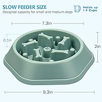 Vista 32 de UPSKY Slow Feeder Dog Puzzle Bowl, Interactive Bloat Stop Non-Slide Lick Treat Bowl for Small Medium Dogs (Black)