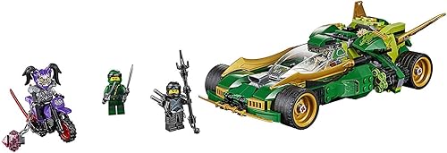 Miniatura 3 de Lego Ninjago Ninja Nightcrawler, bicicleta y coche con función de disparo, juego de construcción Masters of Spinjitzu