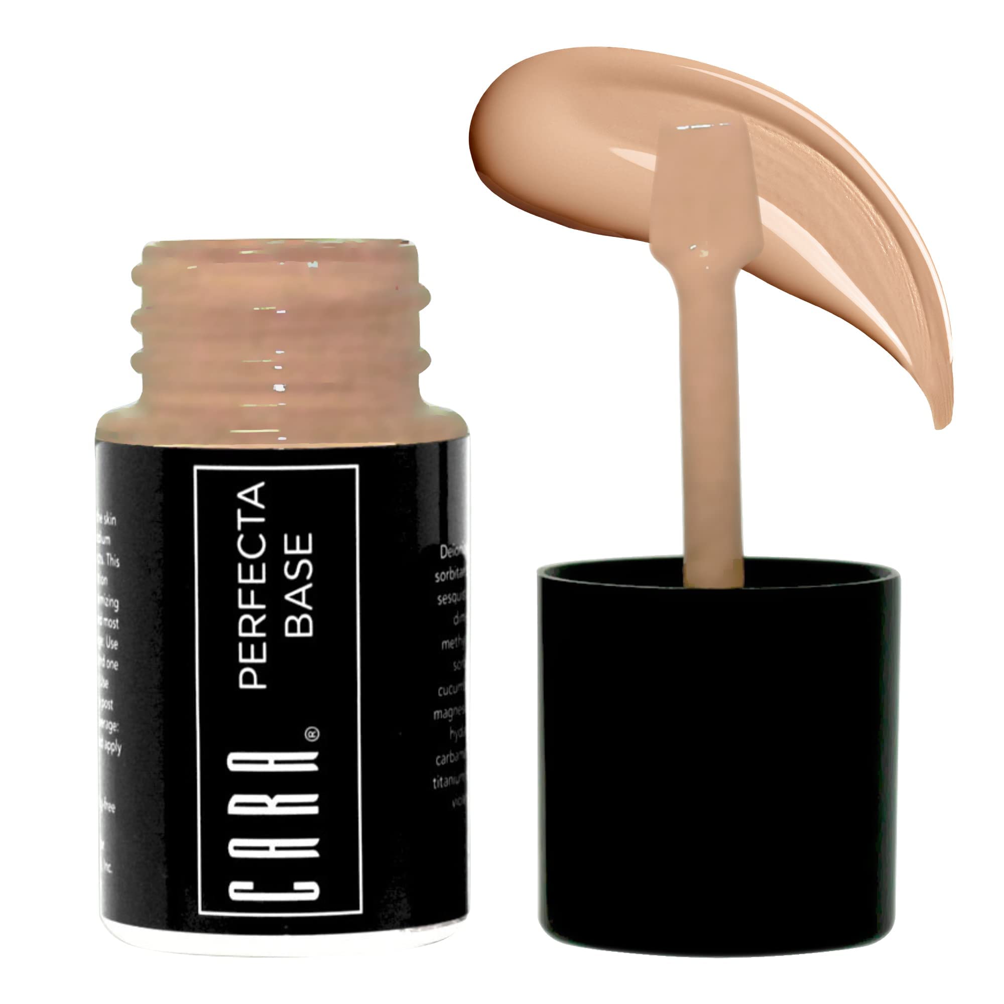(O-2: Olive Cool Light Medium) - CARA Cosmetics Perfecta Base Foundation - Full Coverage Foundation Makeup, Oil Free Foundation, Light Foundation, Uneven Skin Tone & Oily Skin Foundations, O-2: Oli...