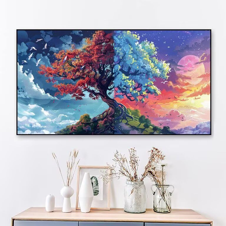 Peinture diamant lune 5D grand format pour embellir votre salon - 2