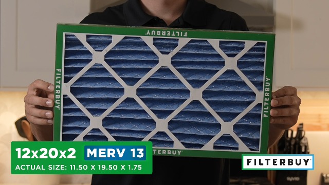 Image of Filterbuy 12x20x2 Air Filter MERV 13 Smoke & Allergy Defense (4-Pack)
