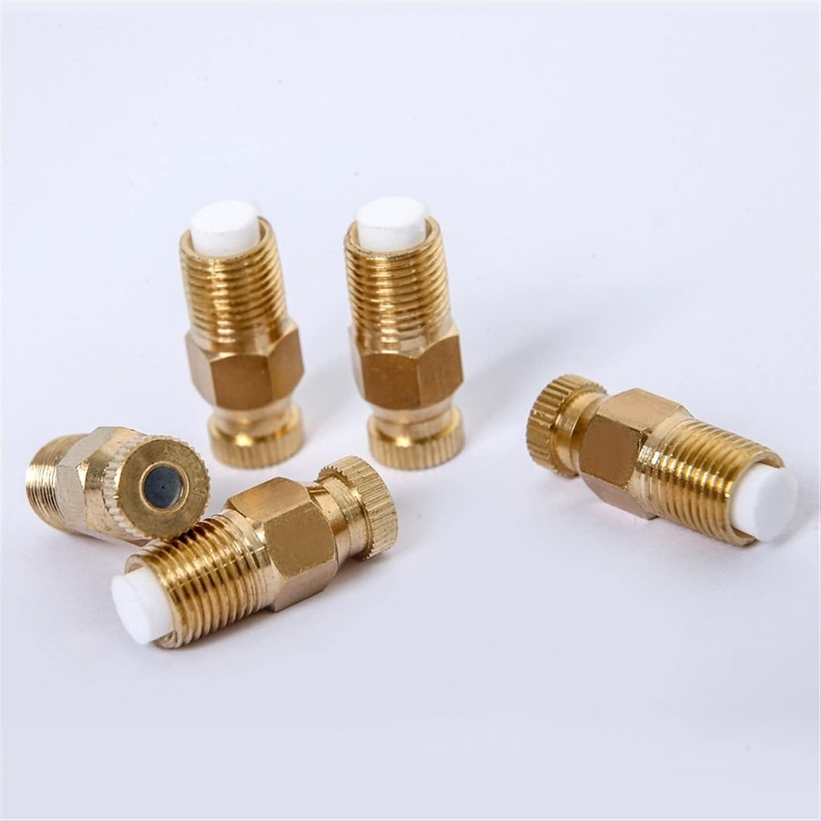 Boquilla pulverizadora de Alta presión, 50 Piezas de Cabezales de Repuesto for boquillas nebulizadoras de latón con Filtro, 1/8" NPT(0.8mm(0.031''))