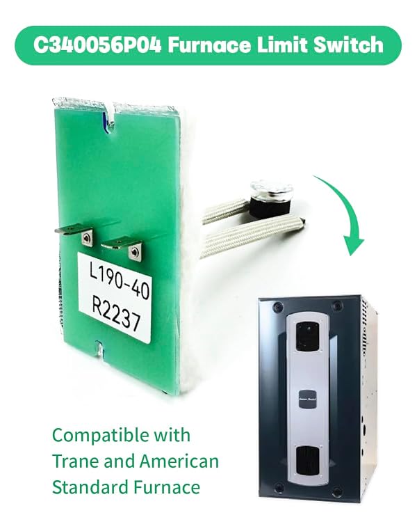 C340056P04 3" Furnace Limit Switch Compatible with Trane and American Standard Furnace Replaces for L190-30F SWT01259 by eosorssa - Image 2