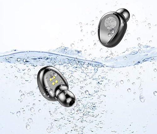 Miniatura 7 de Auriculares inalámbricos Bluetooth con control táctil, mini F9 5.0 TWS IPX5 impermeable táctil inalámbrico estéreo auricular Bluetooth, mini