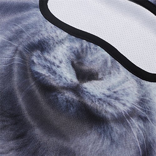 Image of WTACTFUL 3D Animal Ears Balaclava, Breathable Face Mask for Halloween