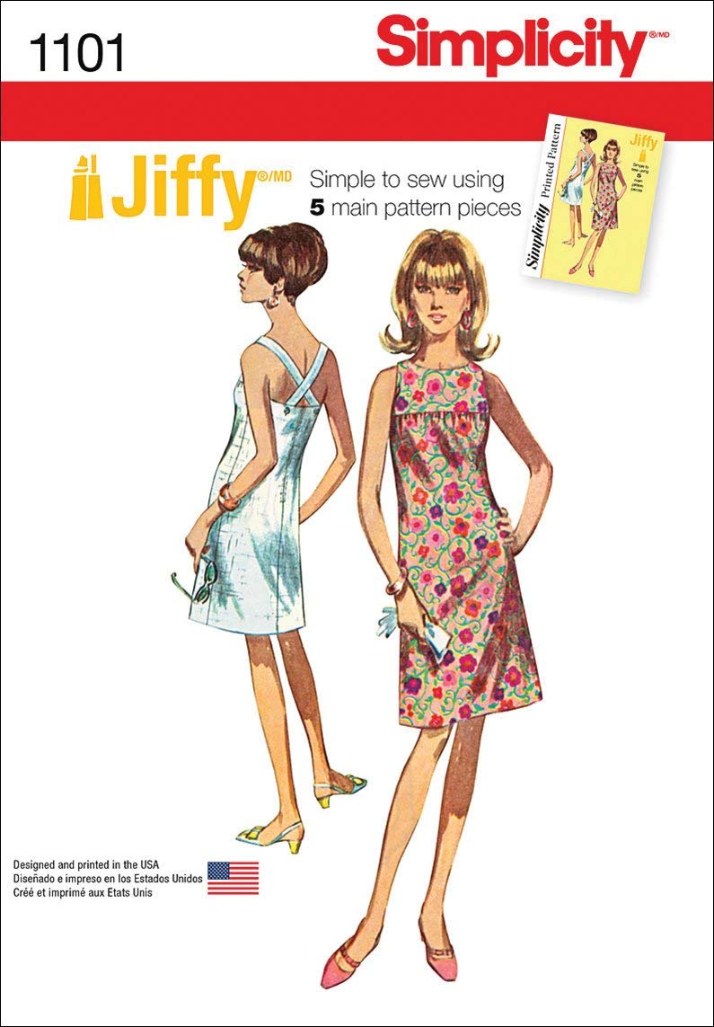 Patrons Robes de Jiffy Simplicity 1101 Taille R5 pour couture facile