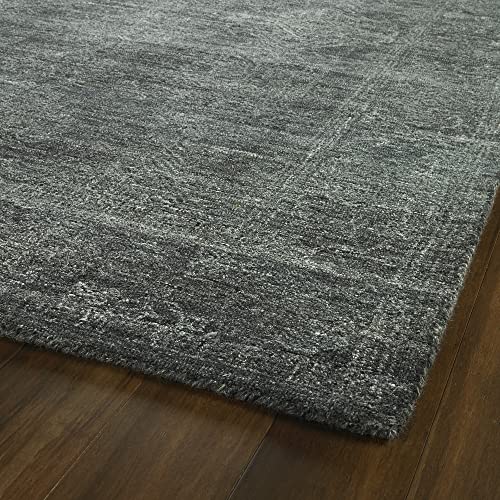 Kaleen 9' X 12' Wool Area Rug In Charcoal, Hand-Tufted Palladian Collection #TOP1