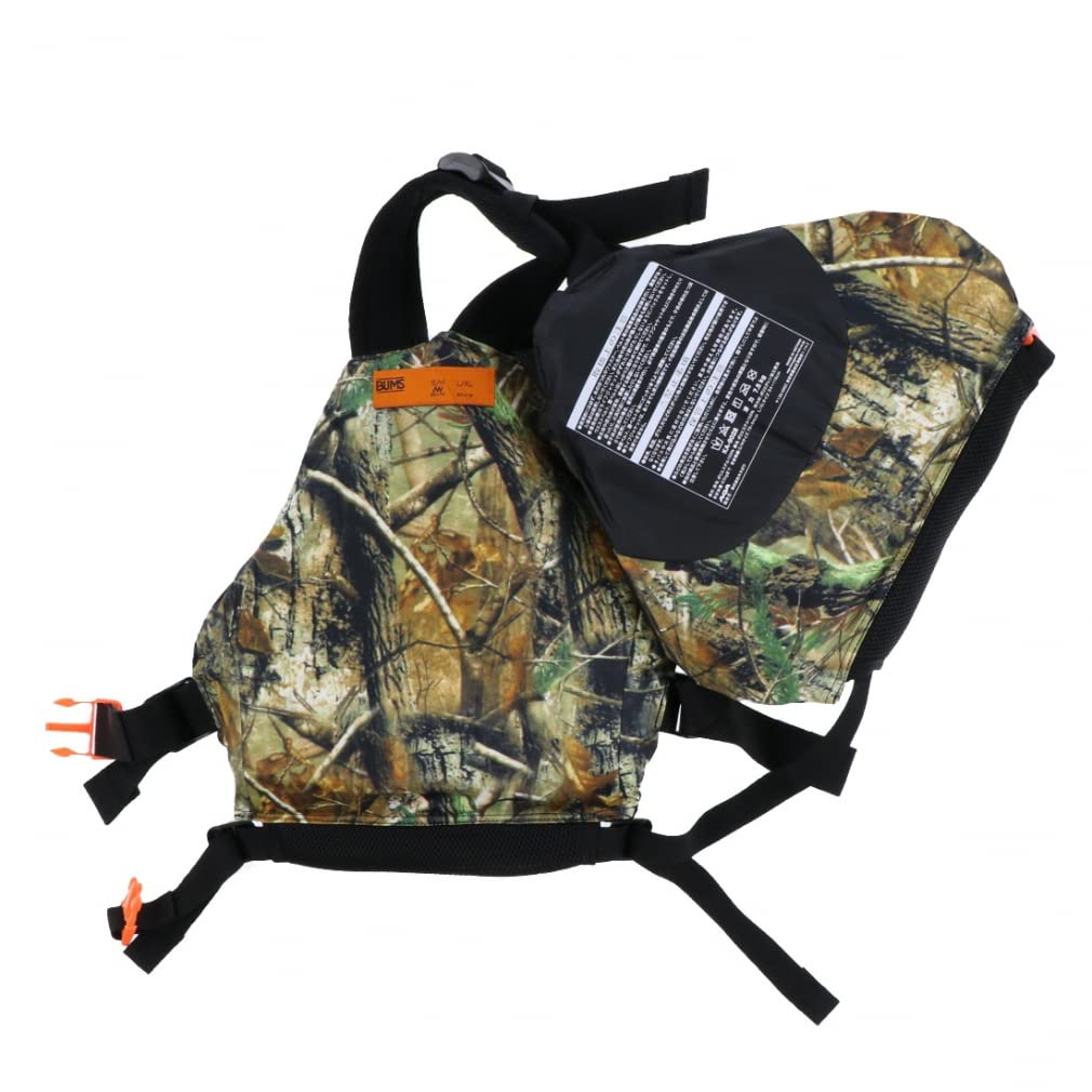 BUMSバムスFR² ライフジャケット ブラック/カモフラージュ AQA ＼ポイント15倍／【公式】BUMS バムス ライフジャケット