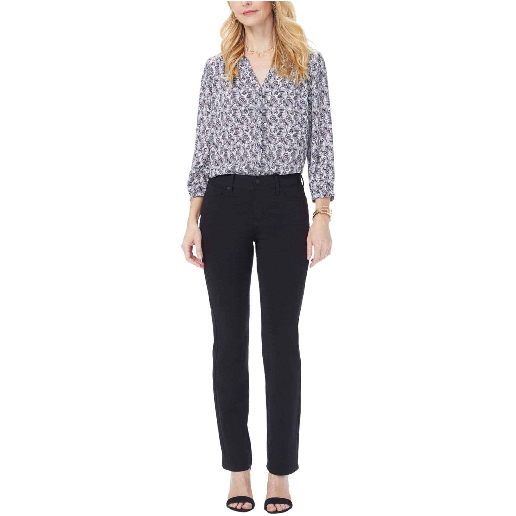 NYDJ Womens Marilyn Straight Denim Jeans