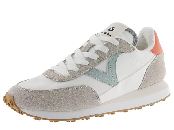 victoria Sneaker Astro Nylon & Pezzi A Contrasto & Suola Dentata 1138100 per Donna Celeste 36