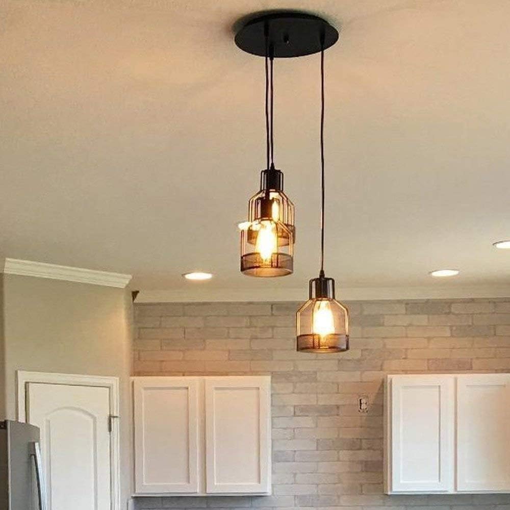 Bracket Light American Country Industrial Style 3 Head Decorations Chandelier Retro Creative Ceiling Light Living Room Dining Room Hanging Lamp Bedroom Study Bar Personality Suspension Light St