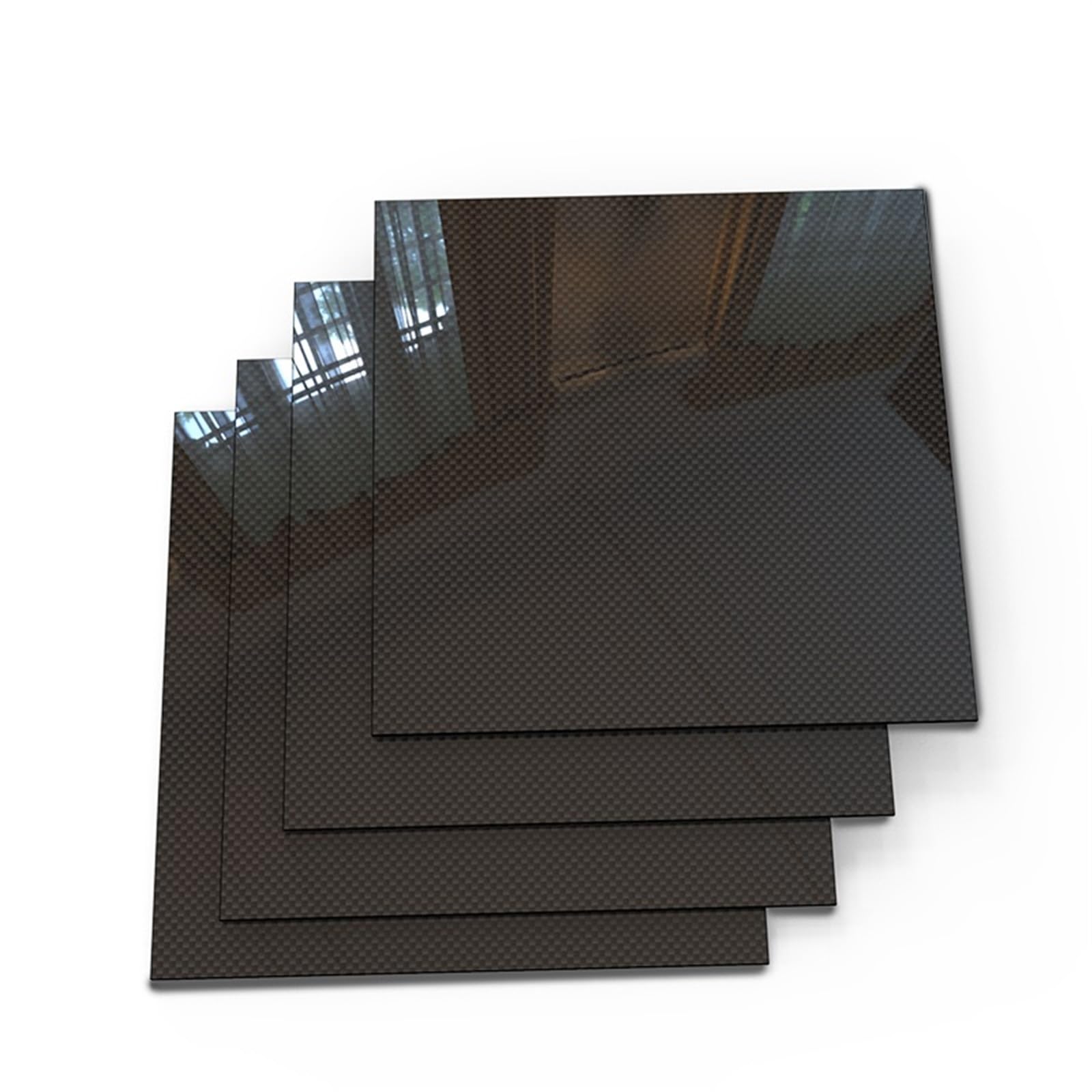 1pcs 245MM X 300MM High Strength 3K Carbon Fiber Board Panel 0.25mm 0.5mm 1mm 1.5mm 2mm 2.5mm 3mm 4mm 5mm 6mm Glossy Surface 3k Carbon Fiber(245x300x2.0MM Wtill)