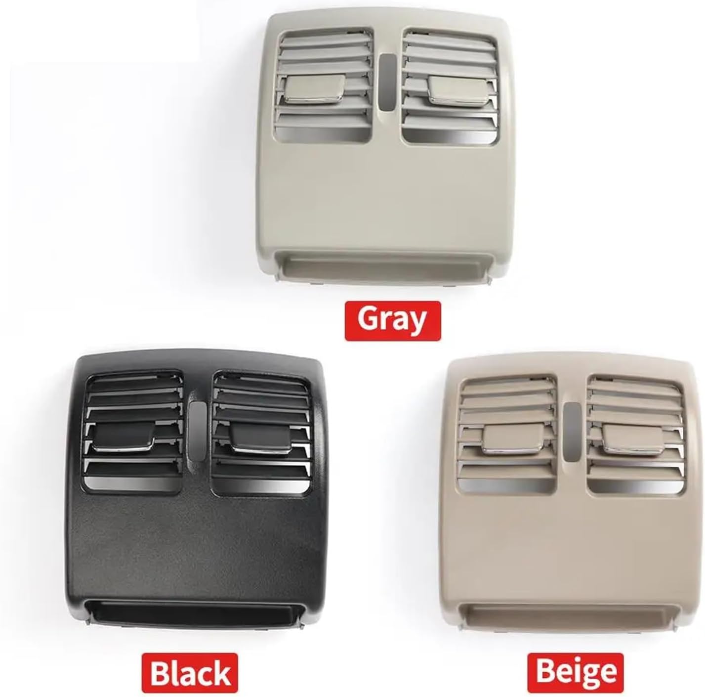 Rear Seat Air Conditioner AC Vent Grille Panel Compatible With Benz C Class W204 E Class W207 2048304354(Gray)