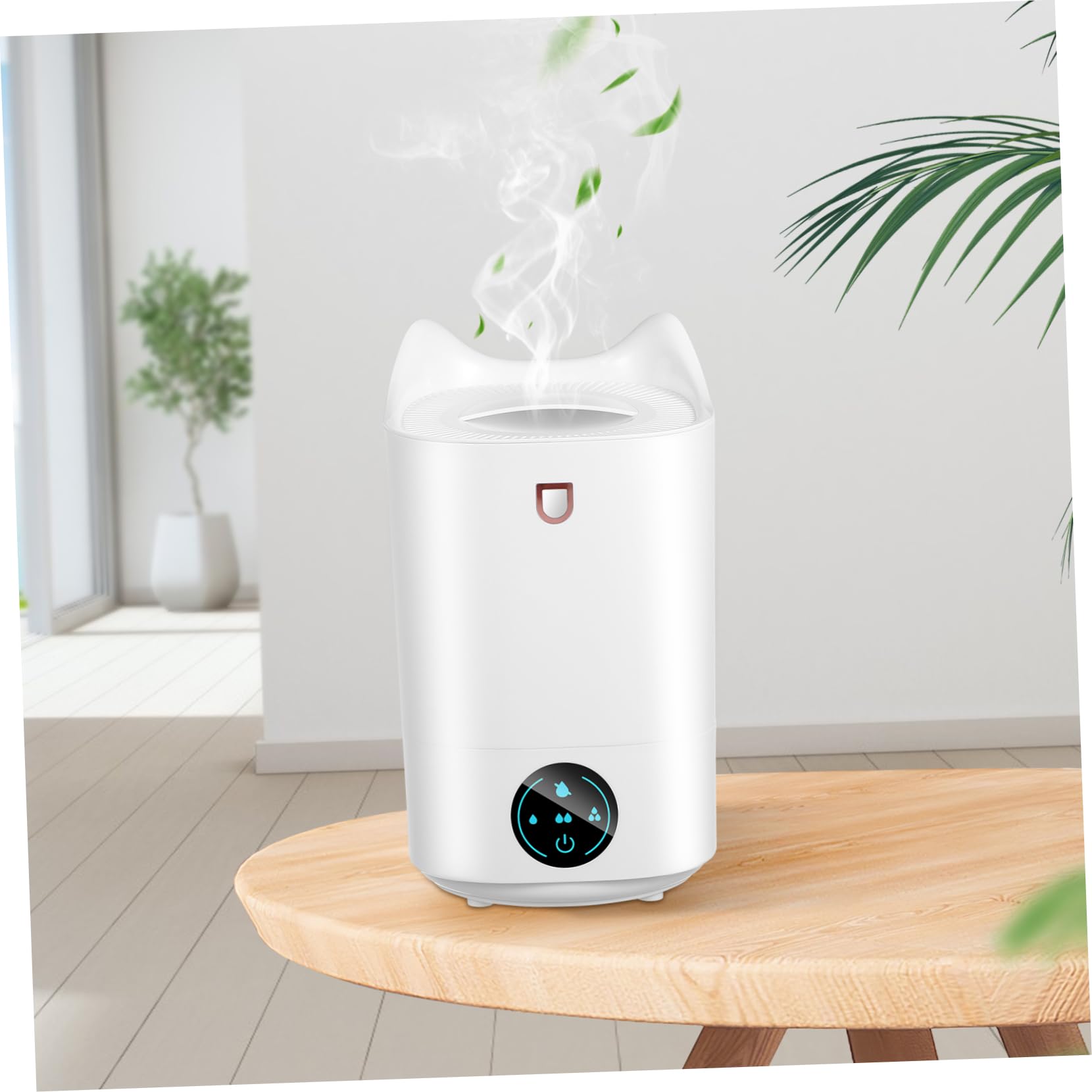 Umidificatore 3, 1 l Bianco in Plastica per Stanze Piccole | Funzionamento Silenzioso, Pannello Touch Intuitivo, Design Minimalista e Portatile