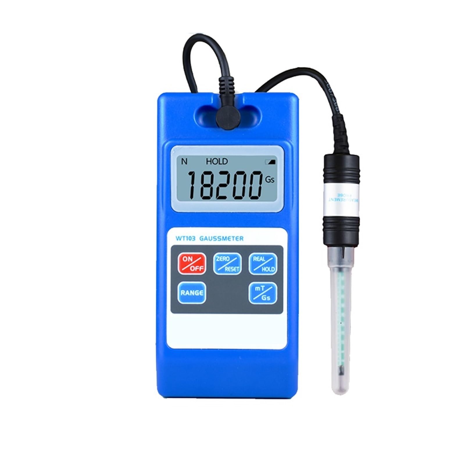 Handheld WT103 Gauss Meter Magnetic Field Tester Magnetometer High Precision Force 0.01MT for Industrial Inspection(Level 5 Accuracy)
