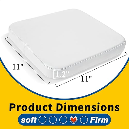 Miniatura 3 de SINOSSO Leathaire - Cojín moderno para taburete de bar de piel sintética, 1 unidad, magnético, para silla pequeña, para cafetería, bistró, taburete