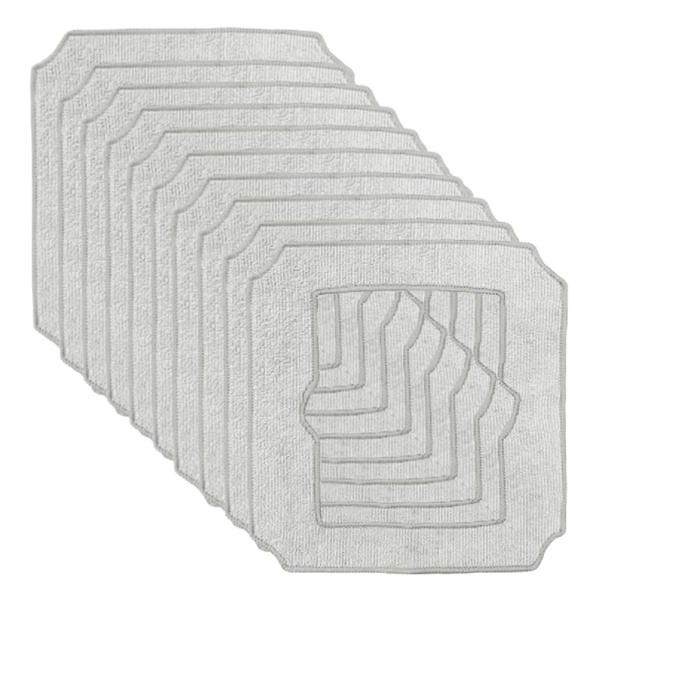 Lingettes robot lave-vitres mini et air - Lot de 10 accessoires textiles absorbants