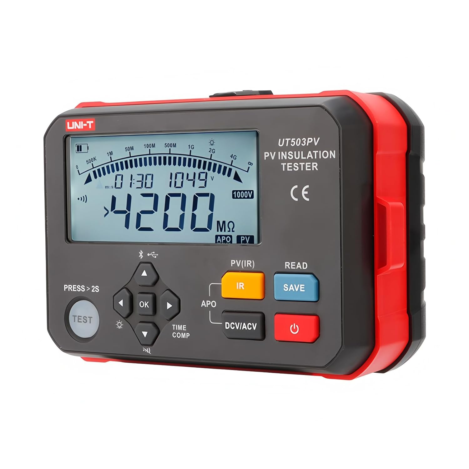 UNI-T Uni-Trend UT503PV High Voltage Megohm Meter Smart Electrician Swing Meter Photovoltaic Insulation Resistance Tester