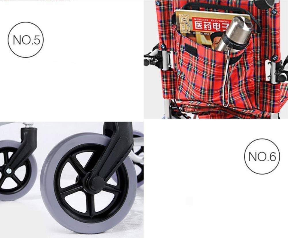 Macchina Per Lo Spostamento Della Sedia A Rotelle Mobile Confortevole All'Aperto Macchina Per Anziani Pieghevole Leggera Da Viaggio Portatile Per Scooter Semplice Super Leggero, Portatile